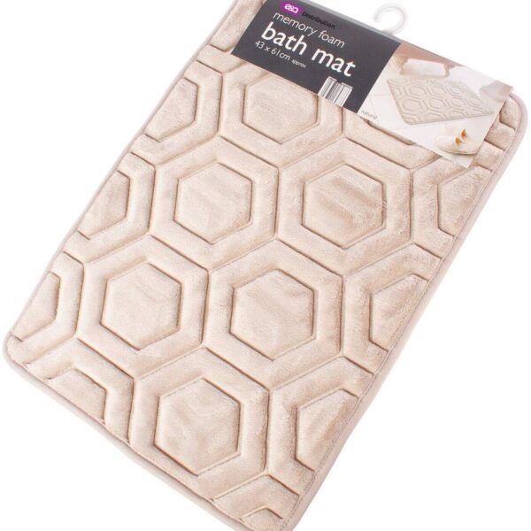 E&A Distribution Limited cream bath mat non slip 43x61cm