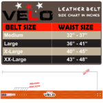 VELO Weight Lifting Belt 4" Suede/Leather - Image 2