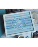Sea Sun Sand Stripes | Lap Tray | 43 x 33 x 1.5cm - Image 4