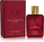 Des Tentations Flame 100ml Eau De Parfum Perfume Spray By Fragrance World Mint Apple For Men Women