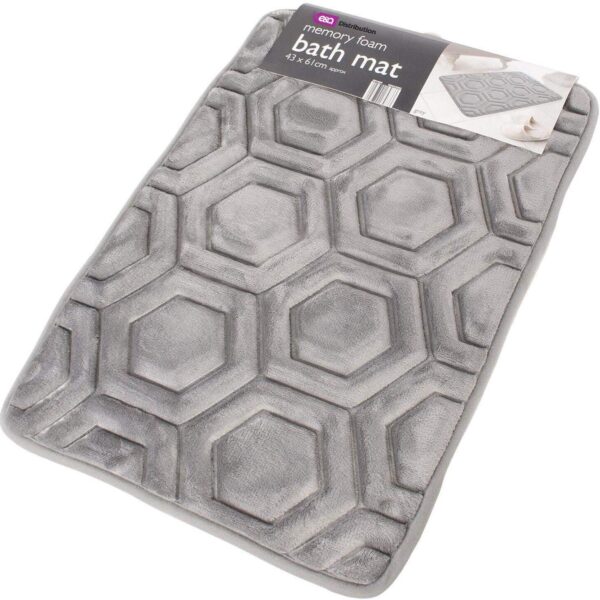 E&A Distribution Limited grey bath mat non slip 43x61cm