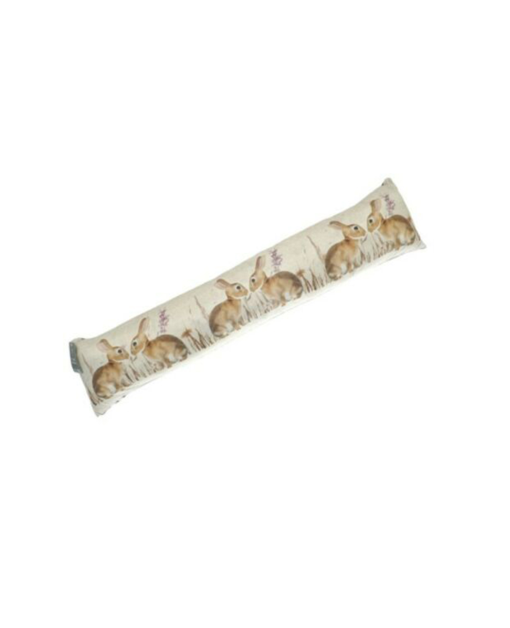 hare-door-excluder.jpg Brown Hares Soft Door Draught Excluder For Home - Image 1