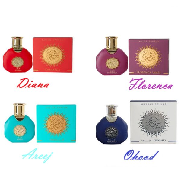 Perfume | Miniature Perfumes 35ml by Lattafa | Diana, Florence, Areej and Ohood