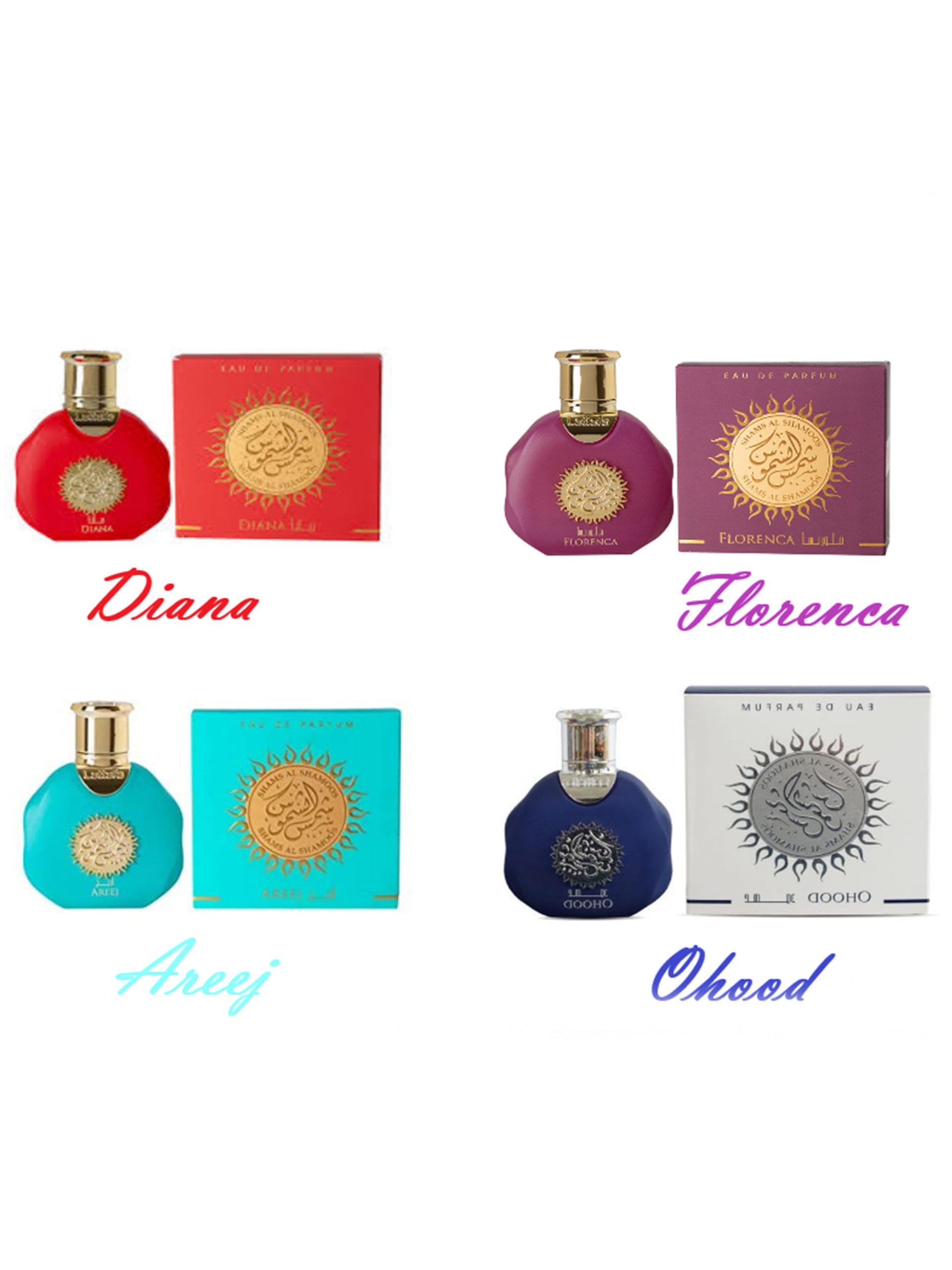 lattafa-1-scaled-1.jpg Perfume | Miniature Perfumes 35ml by Lattafa | Diana, Florence, Areej and Ohood - Image 1