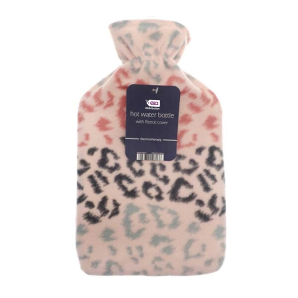 Pink Leopard Print 2L | Fleece Hot Water Bottle