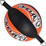 VELO Bean Ball Leather Double End Dodge MMA Boxing Floor to Ceiling Punch Bag - Image 4