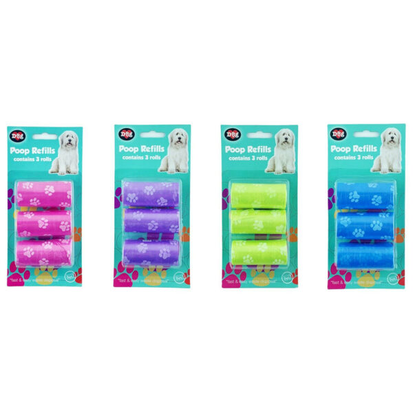 Biodegradable Dog Poop Bags | 4 colours
