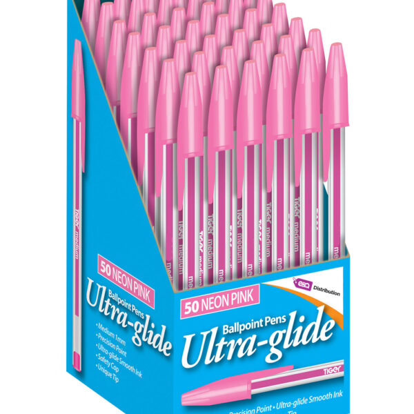 Neon Pink Ballpoint Pens Ultra-glide