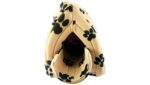 Pyramid Pet Hut Sofa with Removable Fleece Washable Igloo Base Cushion Bed for Dog Cat Kitten Cosy Pets Travel Basket. (cream) - Image 6