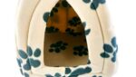Pyramid Pet Hut Sofa with Removable Fleece Washable Igloo Base Cushion Bed for Dog Cat Kitten Cosy Pets Travel Basket. (cream) - Image 7