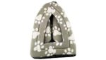 Pyramid Pet Hut Sofa with Removable Fleece Washable Igloo Base Cushion Bed for Dog Cat Kitten Cosy Pets Travel Basket. (Grey)