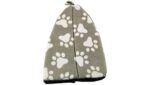 Pyramid Pet Hut Sofa with Removable Fleece Washable Igloo Base Cushion Bed for Dog Cat Kitten Cosy Pets Travel Basket. (Grey) - Image 2