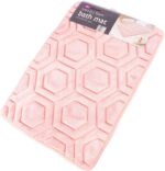 E&A Distribution Limited Pink bath mat non slip 43x61cm