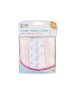 4 Baby Wash Cloths by First Steps - 2 colours - Image 4