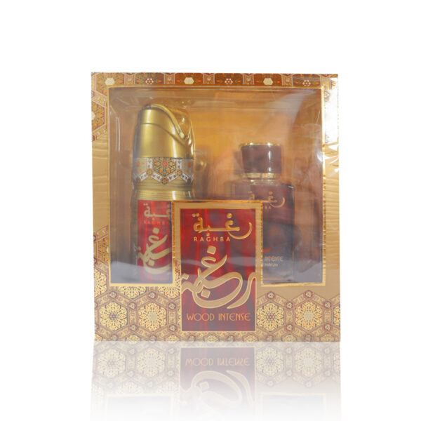Raghba Wood Intense Set by Lattafa | Perfume Gift Sets