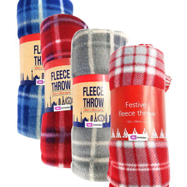 Tartan Check Fleece | Throws & Blankets