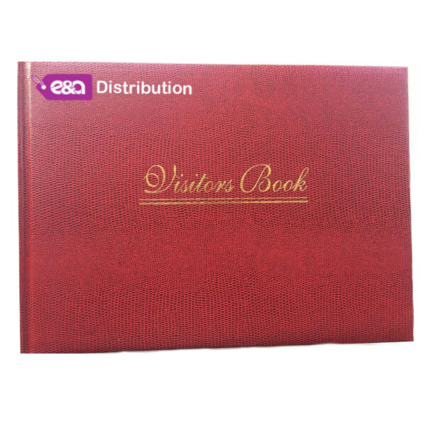 Red Leather Visitors Book