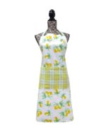 Lemon Tartan Cotton Apron