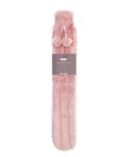 Long Pink Faux Fur Hot Water Bottle