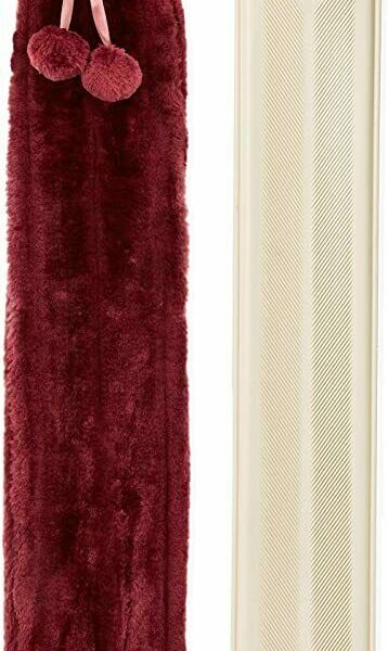 Long Red Faux Fur Hot Water Bottle