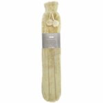 Long Taupe Faux Fur Hot Water Bottle