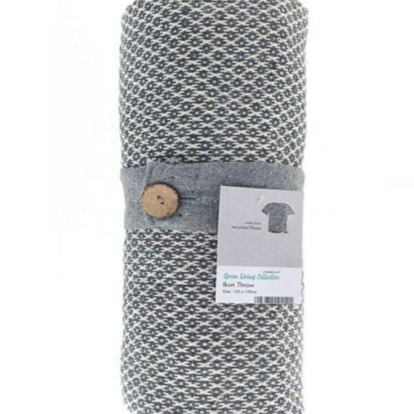 Black Cotton Blanket Throw