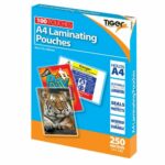 100 Laminating pouches A4 250 Micron Gloss Lamination - Laminating Sheets Sleeves