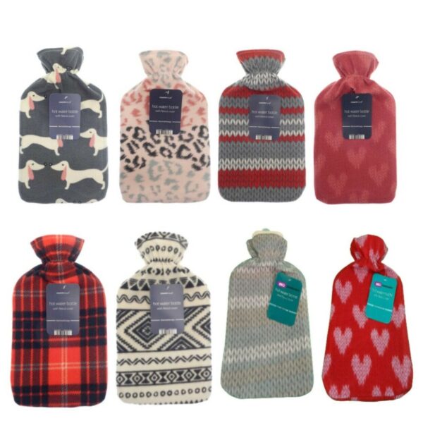 Assorted Fleece - 3 Covers | Hot Water Bottle