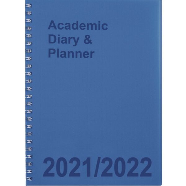 Blue Academic Diary and Planner 2021-2022