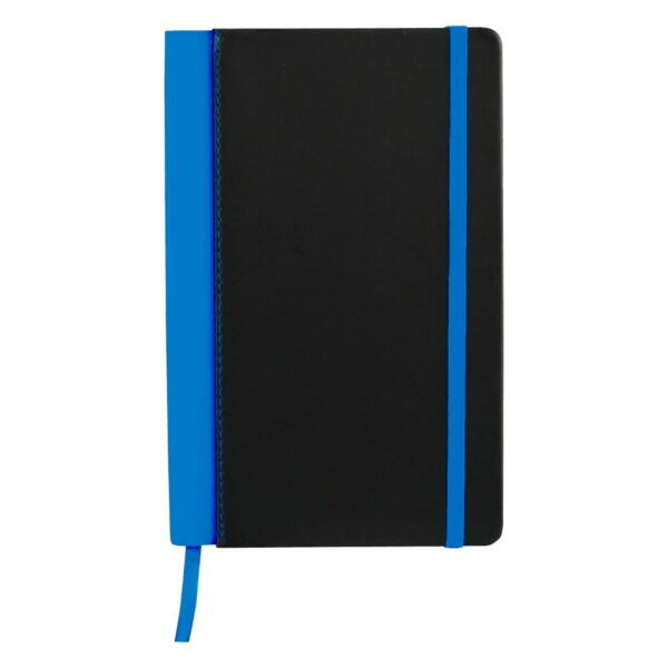 Blue A5 Leather Notebook Hardback Cover Diary