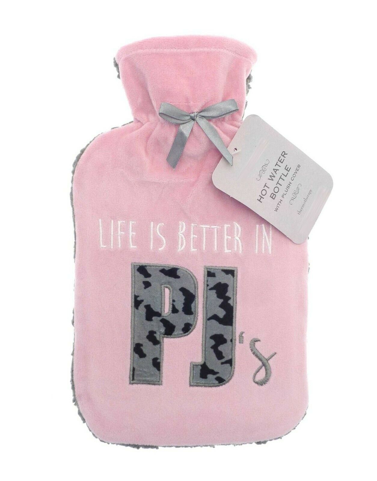 s-l1600-4-5.jpg Life in PJ Pink Hot Water Bottle - Image 1