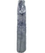 Long Charcoal Grey Faux Fur Hot Water Bottle - Image 3