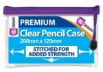 E&A premium transparent pencilcases 200mm x120mm | 6 pack - Image 6