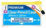 E&A premium transparent pencilcases 200mm x120mm | 6 pack - Image 5