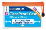 E&A premium transparent pencilcases 200mm x120mm | 6 pack - Image 4