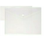 A5 Clear Plastic Stud Wallet | Pack of 5 A5 - Image 4