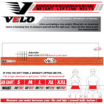 VELO Weight Lifting Belt 4" Suede/Leather - Image 3