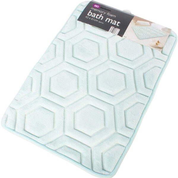 E&A Distribution Limited teal bath mat non slip 43x61cm