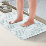 E&A Distribution Limited teal bath mat non slip 43x61cm - Image 3