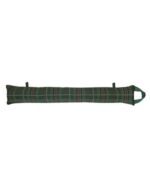 Classic Tartan Design Draught Excluders with Hanging Loops - Green