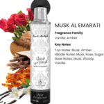 French Arabian Perfume Musk Al Emarati 300ml Premium Air Freshener Spray - Image 2